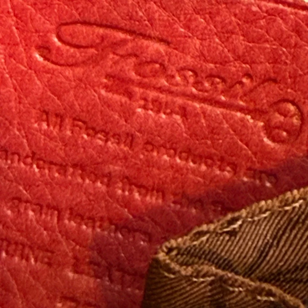 Fossil Red‎ Pebbled Leather Crossbody Bag ZB032 Small Messenger Purse